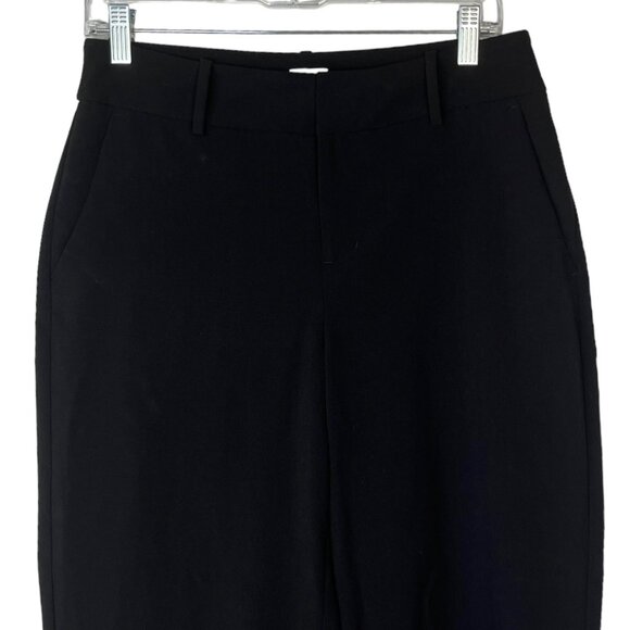 A New Day Cropped Dress Pants Womens Size 4 Black Straight Leg - Picture 3 of 8